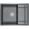 Кухонная мойка GRANULA GR-6501 шварц (черный металлик) 6501 SHBAPC