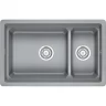 Кухонная мойка GRANULA KS-7304U, алюминиум