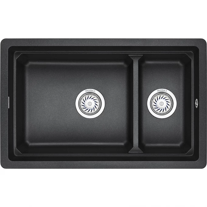 Кухонная мойка GRANULA KS-7304U, черный 7304U CHEPHYII