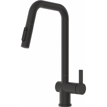 Смеситель кухонный GRANULA KS-7273 черный матовый, сталь Смеситель кухонный GRANULA KS-7273 черный матовый, сталь