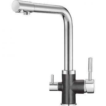 Смеситель GRANULA GR-3015 ХРОМ/ЧЕРНЫЙ Смеситель GRANULA GR-3015 ХРОМ/ЧЕРНЫЙ